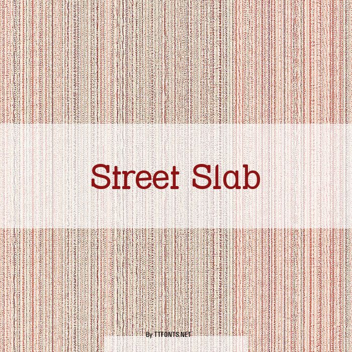 Street Slab example